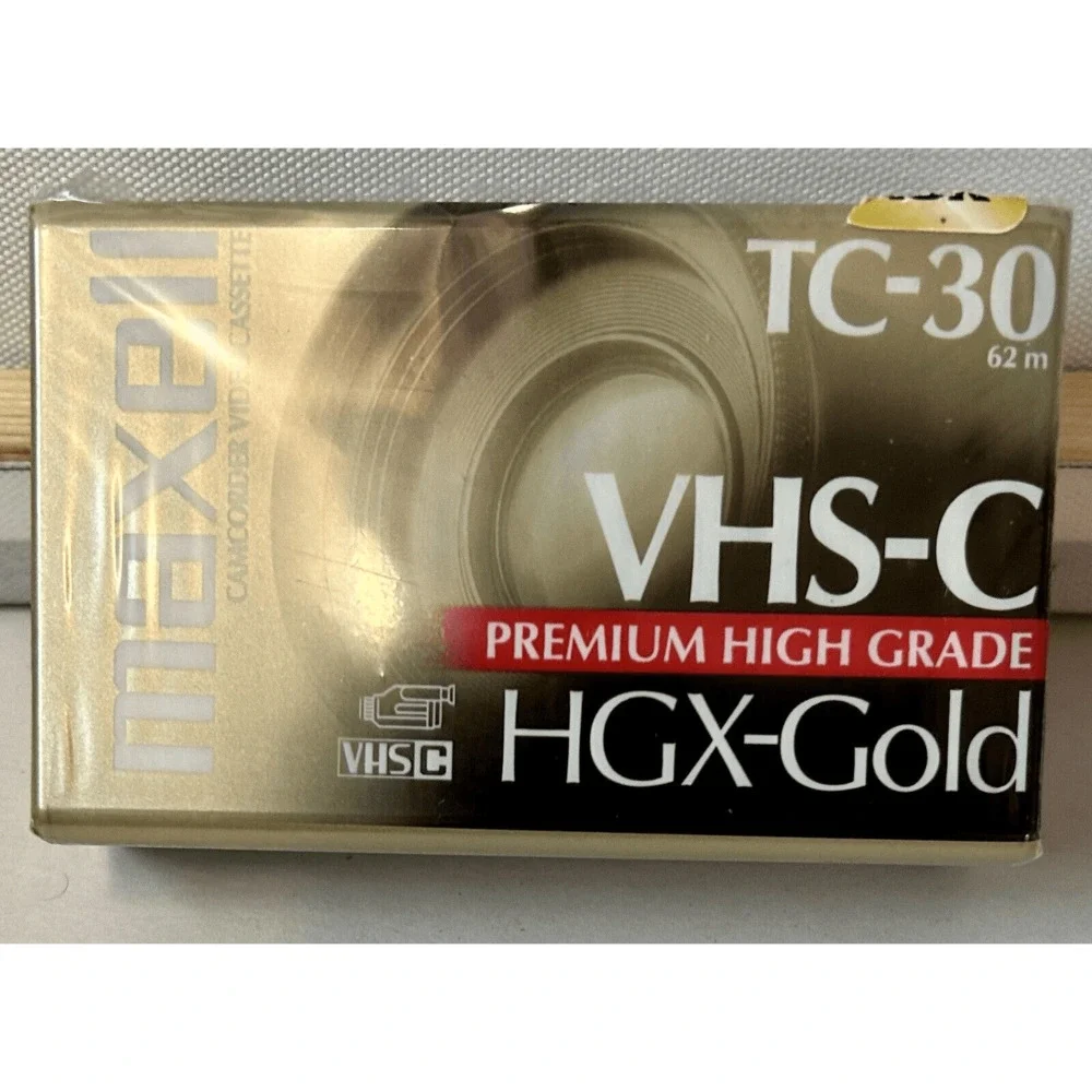 NEW IN PACKAGE! VINTAGE Maxell MAX203010 High Grade VHS-C Videotape Cassette